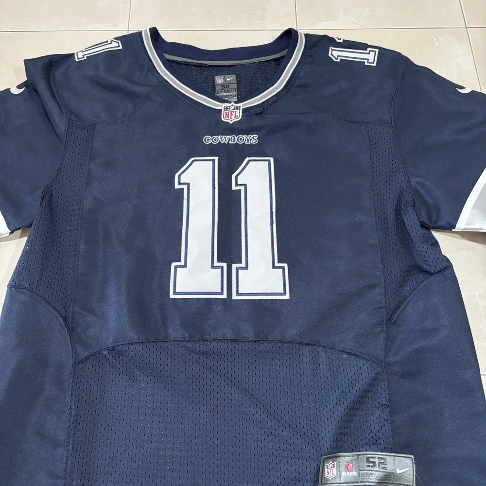 Cole Beasley Jersey Dallas Cowboys Stitched Mens 2XL 52 Blue Nike On Field Sewn